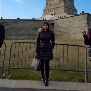 Laundry by Shelli Segal black winter snow coat